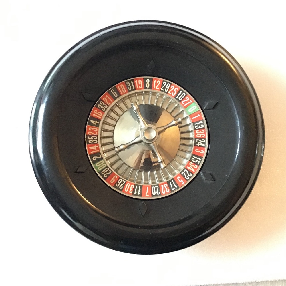 Lowe Roulette Wheel & Instruction Sheet. Vintage…